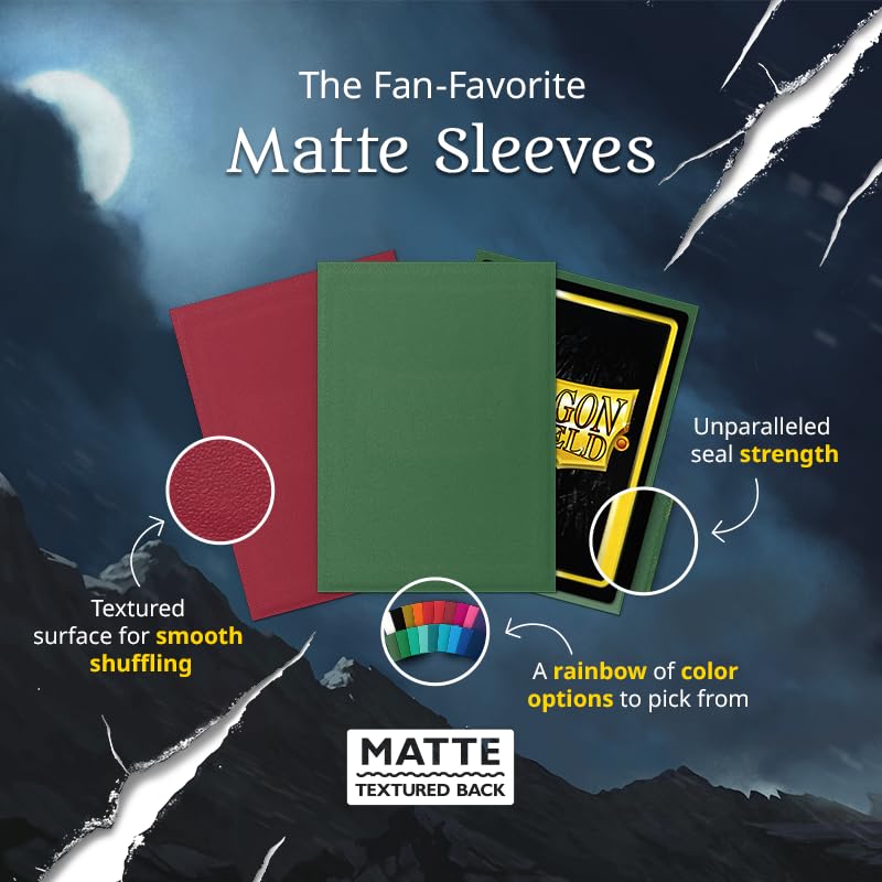 Dragon Shield | Perfect Fit & Black Matte Bundle | Double Sleeve Combo 2X 100 CT - Smooth & Tough Premium TCG Sleeves | Compatible with Pokemon, Flesh & Blood, One Piece & Magic The Gathering - Image 7