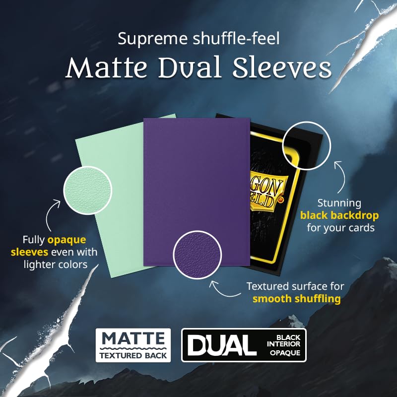 Dragon Shield | Perfect Fit & Glacier Matte Bundle | Double Sleeve Combo 2X 100 CT - Smooth & Tough Premium TCG Sleeves | Compatible with Pokemon, Flesh & Blood, One Piece & Magic The Gathering - Image 7